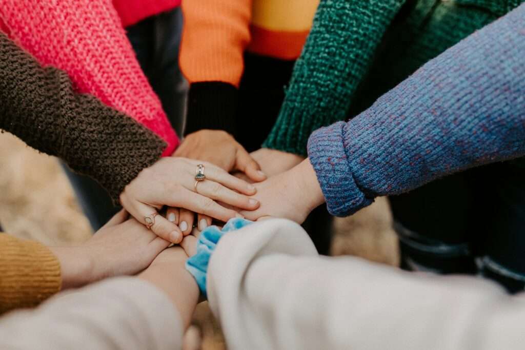 girl friends hands piled together
internal branding for nonprofits