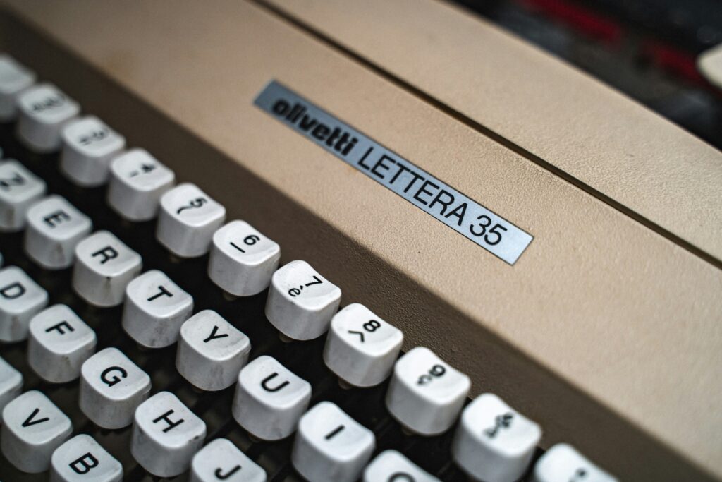 manual typewriter
nonprofit CEO brand messaging